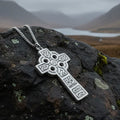 Connor Celtic Cross Necklace - Handmade in Scotland