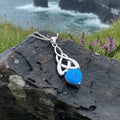 Cayla Opal Celtic Knot Necklace | Pendant | Wiccan Center