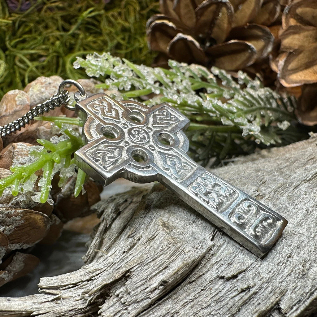 Connor Celtic Cross Necklace - Handmade in Scotland