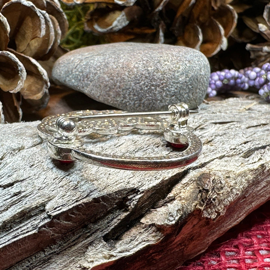 Ereni Red Celtic Brooch - Handmade in Scotland | Brooch | Wiccan Center