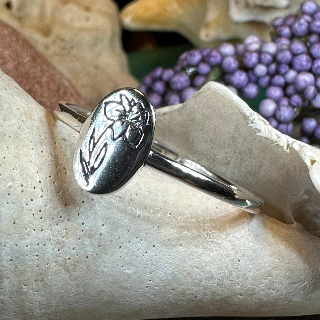Welsh Daffodil Ring in Sterling Silver | Ring | Wiccan Center