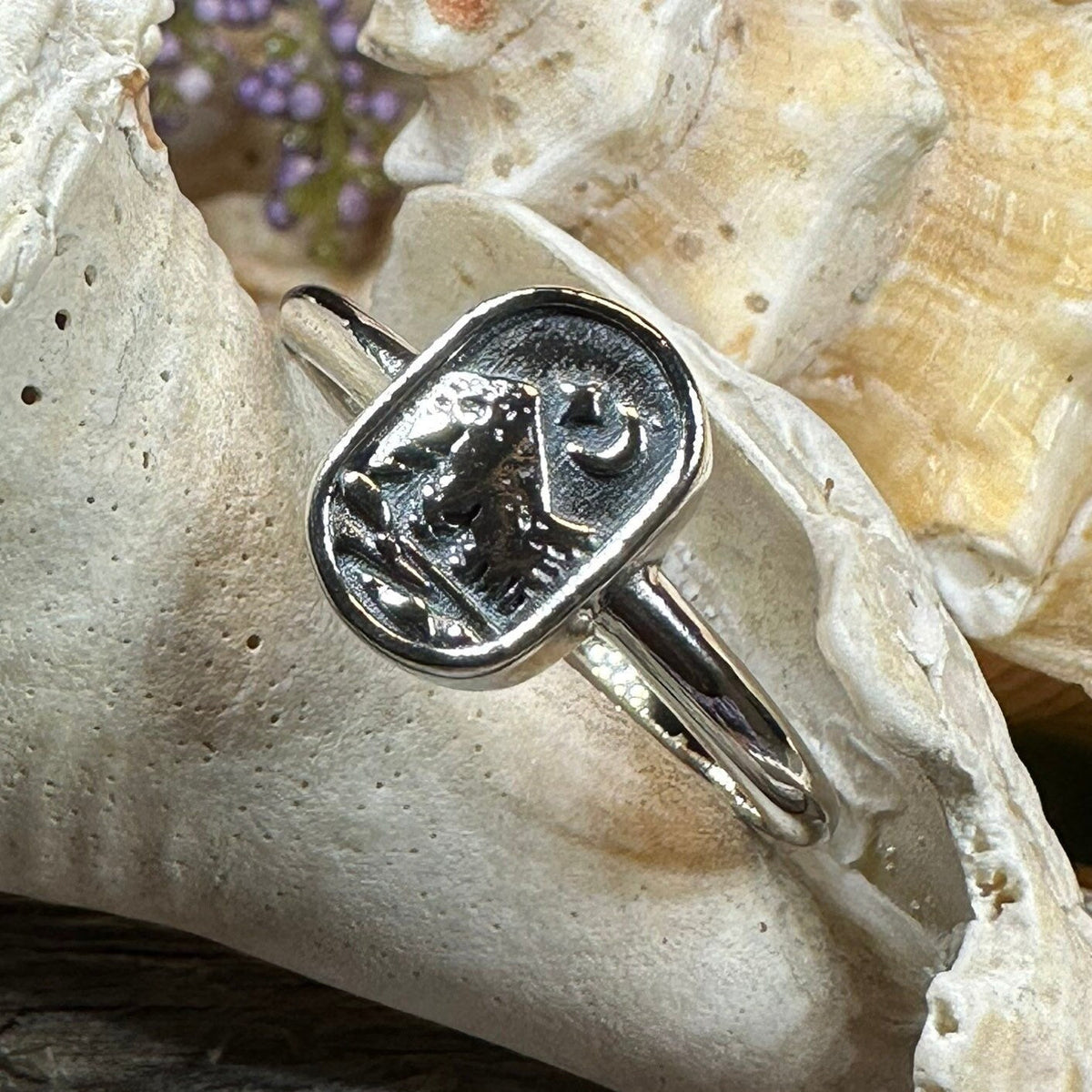 Minimalist Highland Mountain Ring | Ring | Wiccan Center