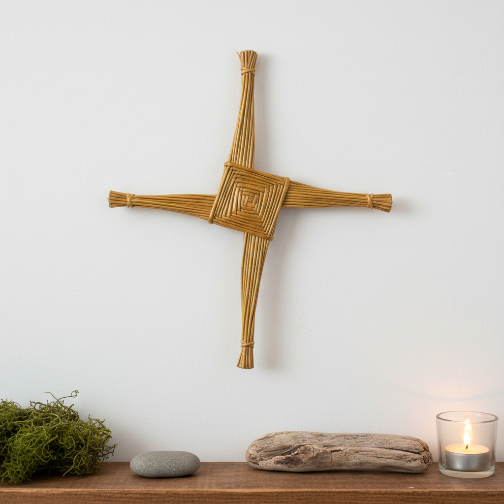 Saint Brigid's Celtic Cross Wall Plaque | Gifts | Wiccan Center