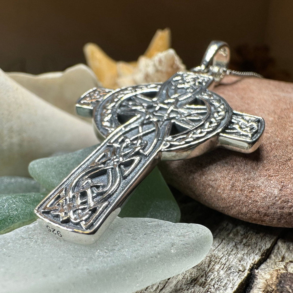 Grant Celtic Cross Necklace in Sterling Silver | Pendant | Wiccan Center
