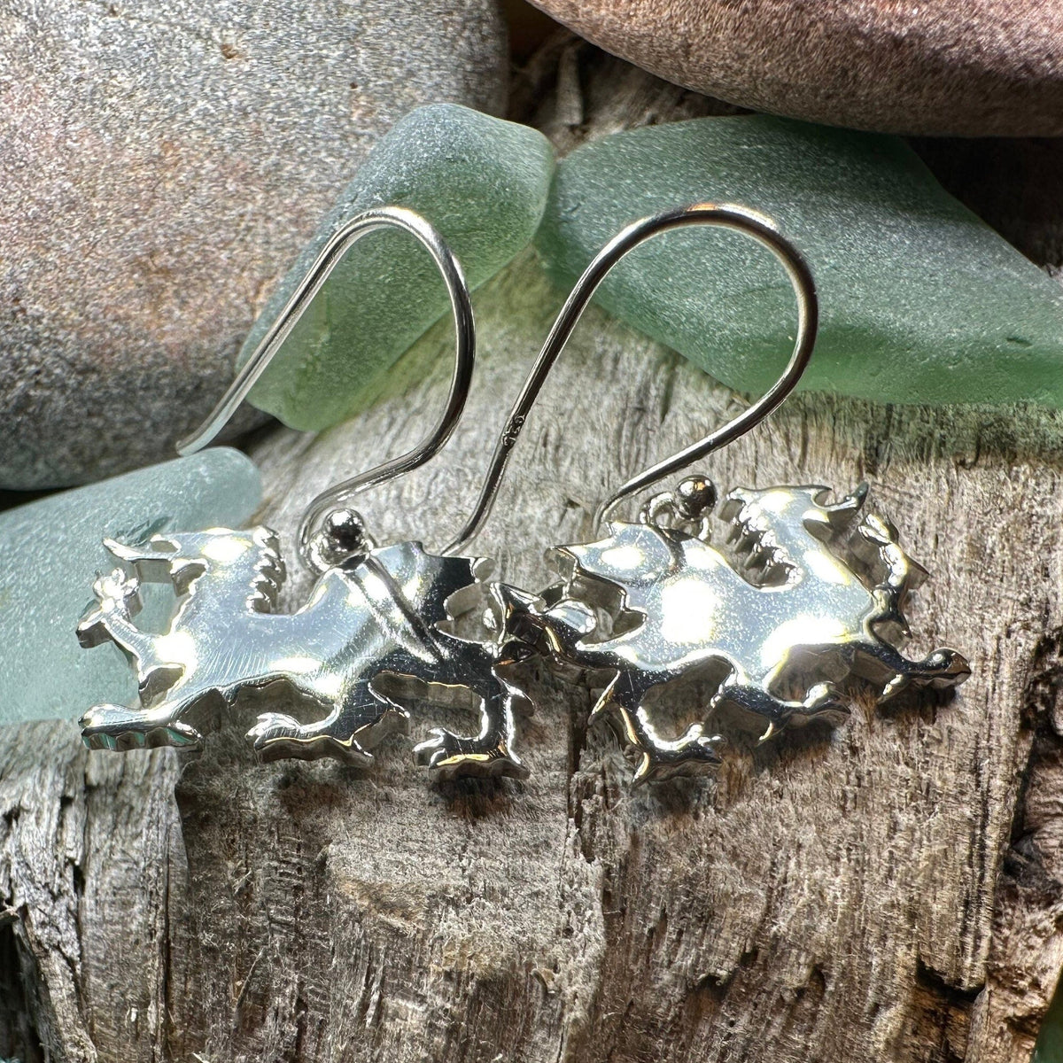 Modern Welsh Dragon Earrings for Women | Dangle Earrings | Wiccan Center