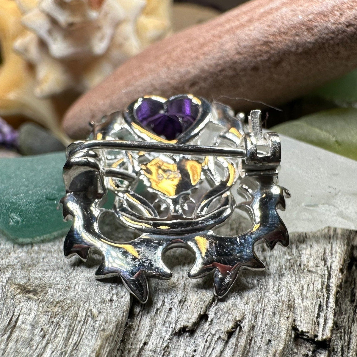 Cairn Scottish Thistle Brooch in Sterling Silver | Brooch | Wiccan Center