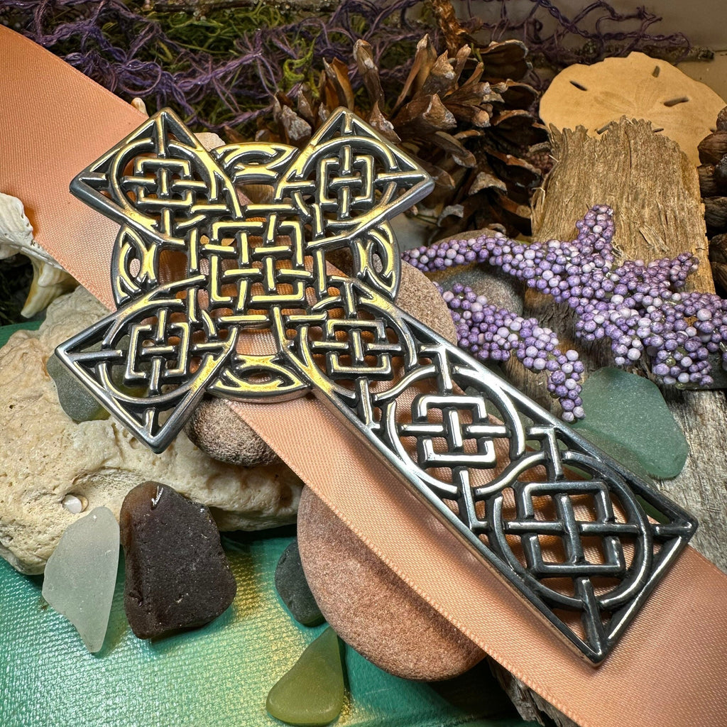 Classic Pewter Celtic Cross Wall Decor | Gifts | Wiccan Center