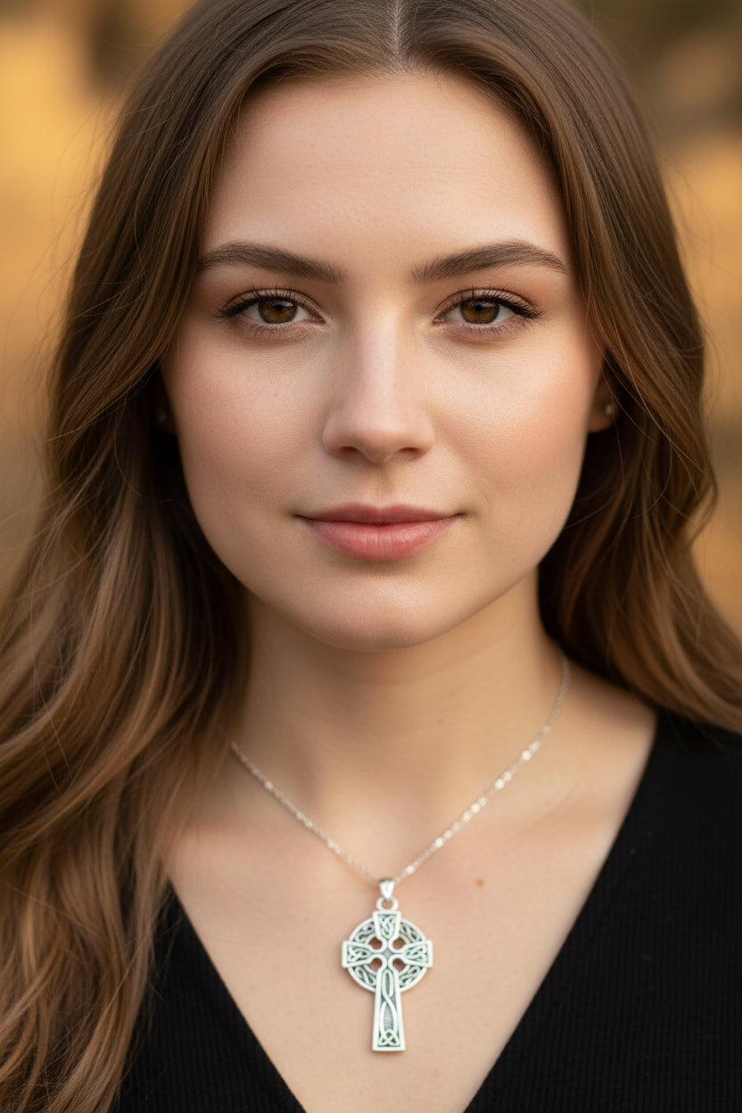 Dedication Celtic Cross Necklace | Pendant | Wiccan Center