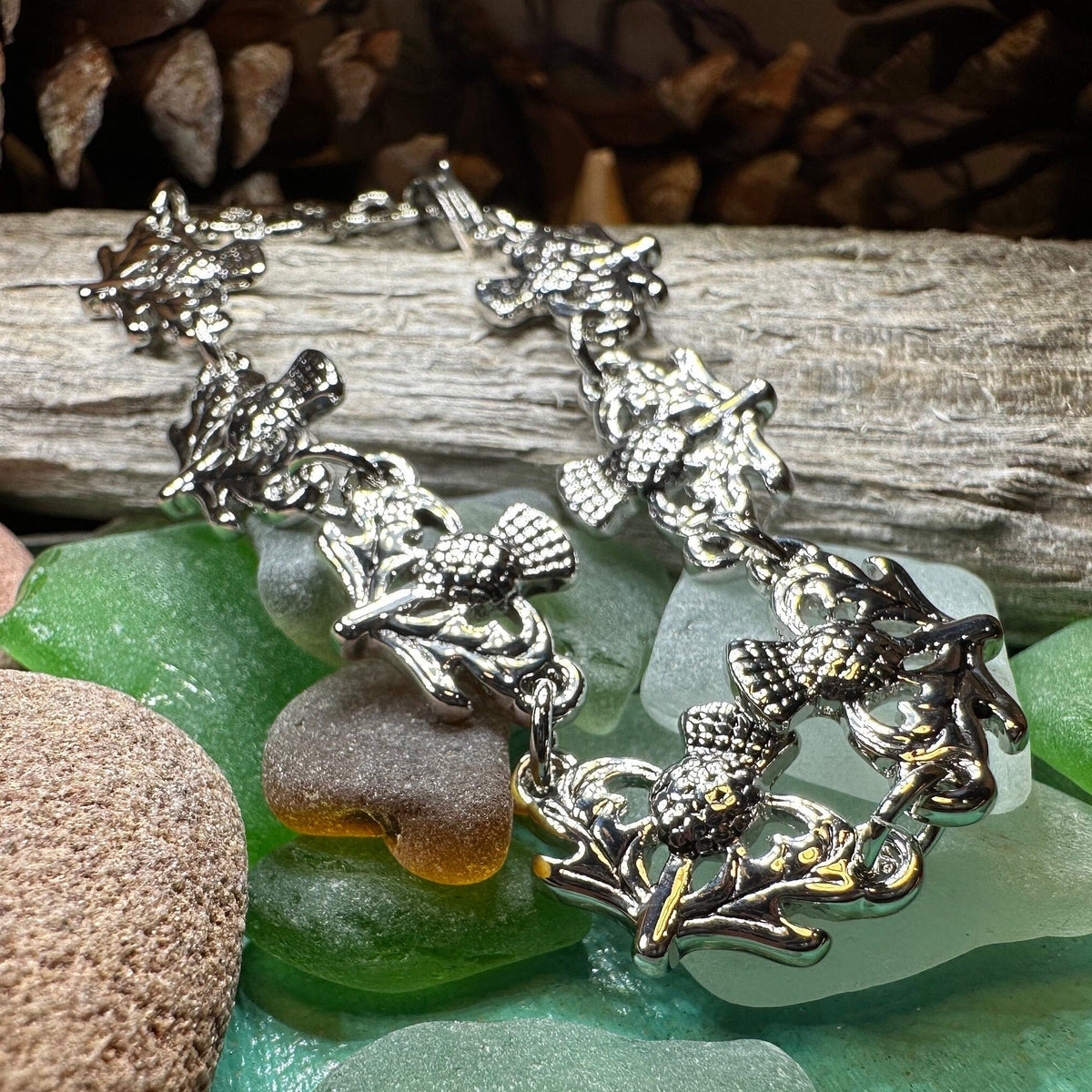 Pewter Thistle Bracelet | Bracelet | Wiccan Center