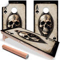 Ace of Skulls - Cornhole Board Wrap - Set of 2 | Cornhole Wrap | Wiccan Center