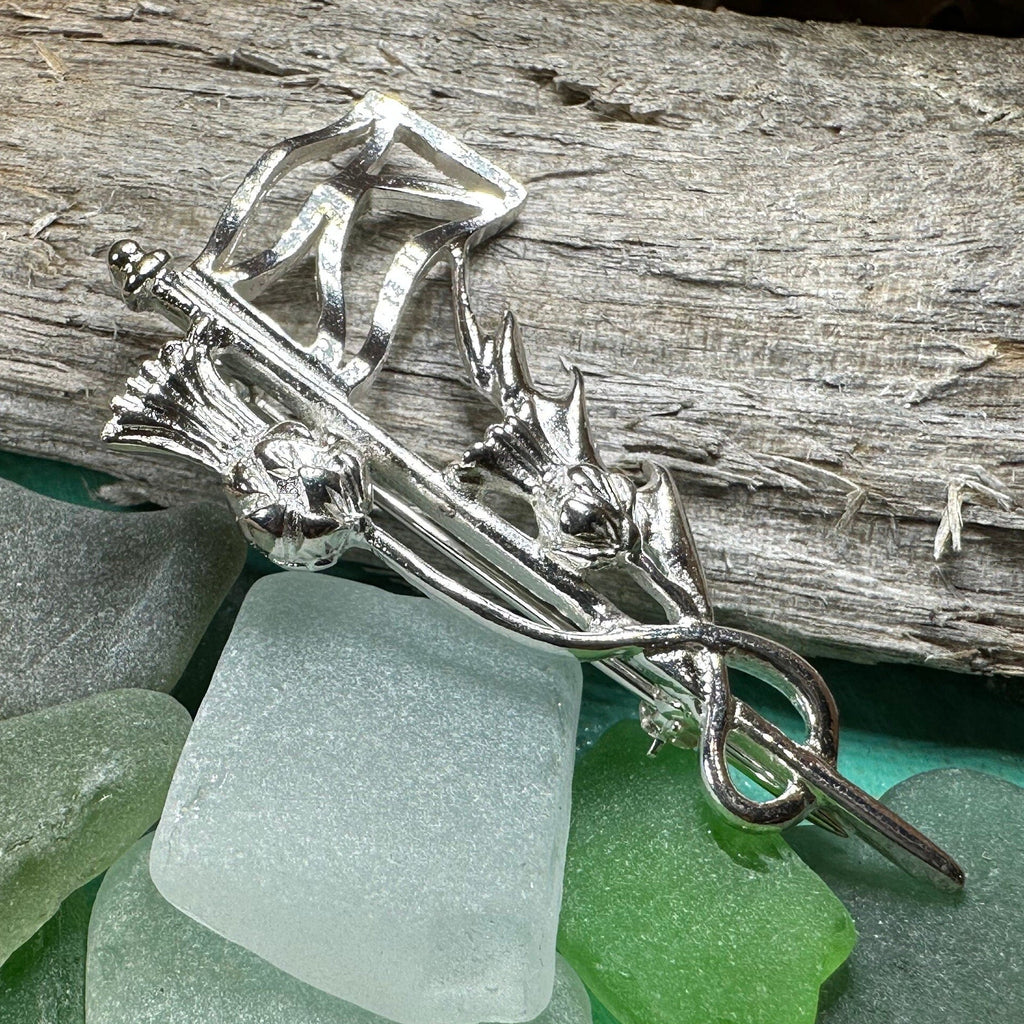 Scottish Pride Thistle Kilt Pin - Handmade in Scotland | Kilt Pin | Wiccan Center