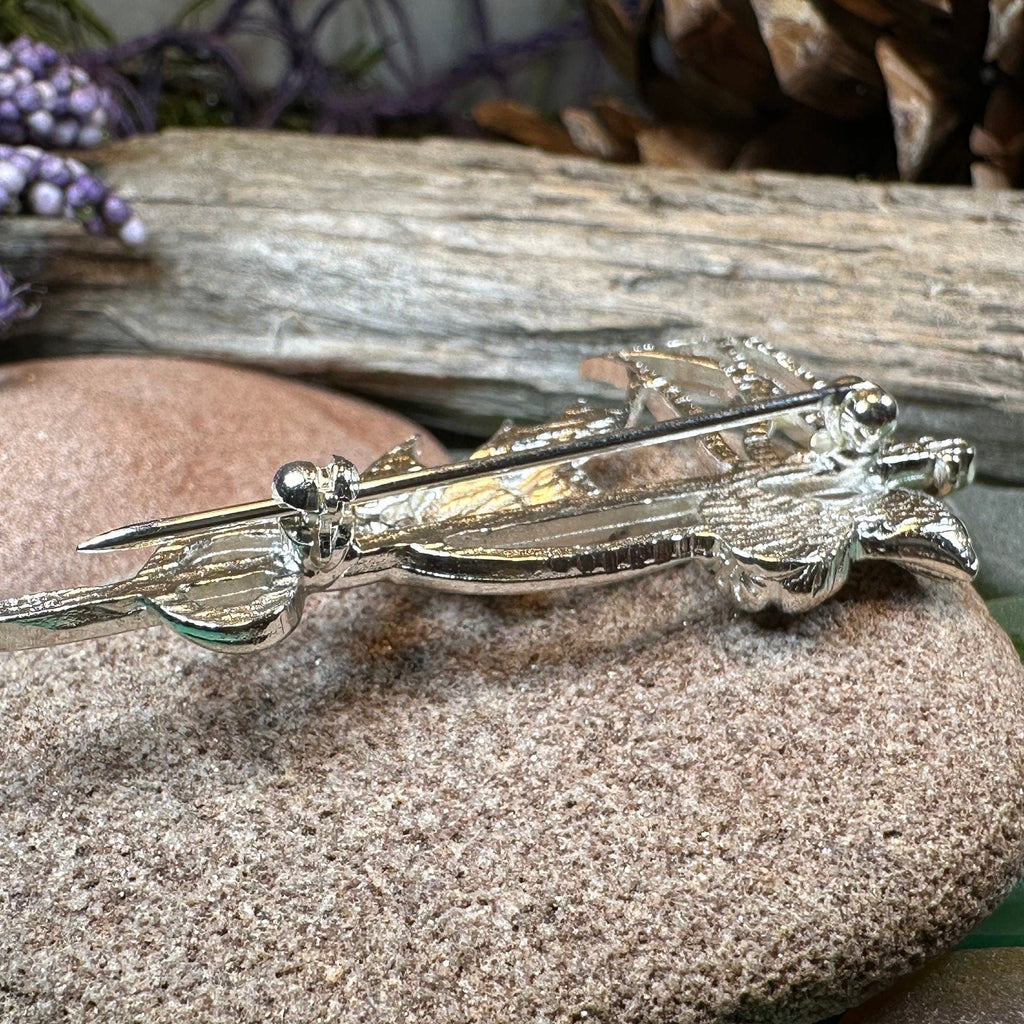 Scottish Pride Thistle Kilt Pin - Handmade in Scotland | Kilt Pin | Wiccan Center