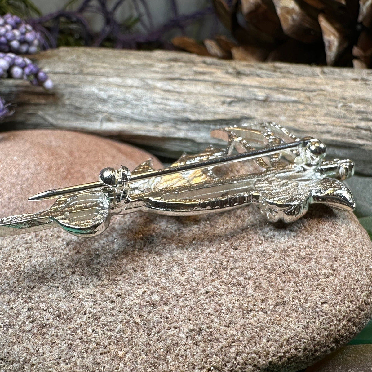 Scottish Pride Thistle Kilt Pin - Handmade in Scotland | Kilt Pin | Wiccan Center