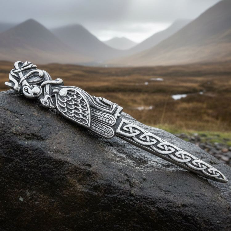 Celtic Birds Kilt Pin - Handmade in Scotland | Kilt Pin | Wiccan Center