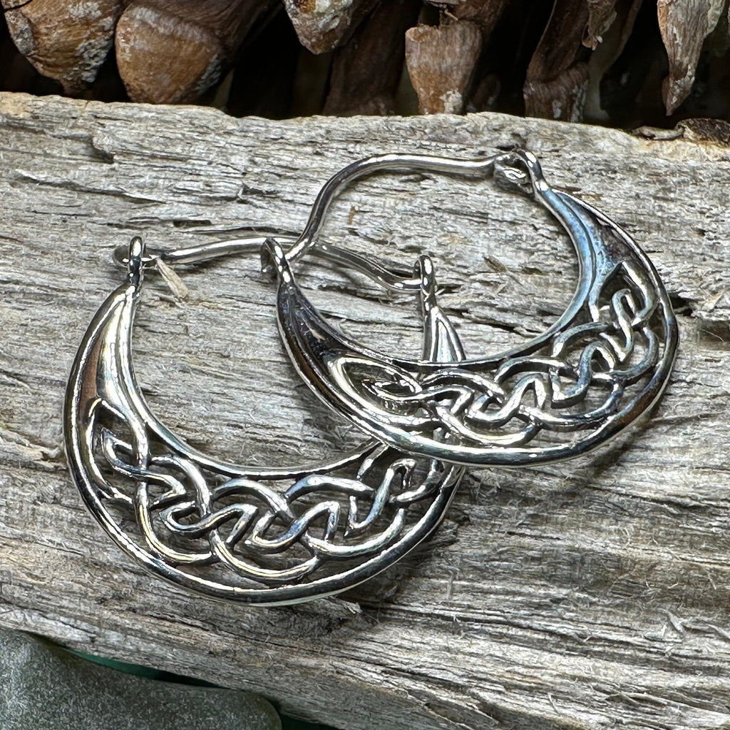 Carys Celtic Hoop Earrings | Dangle Earrings | Wiccan Center