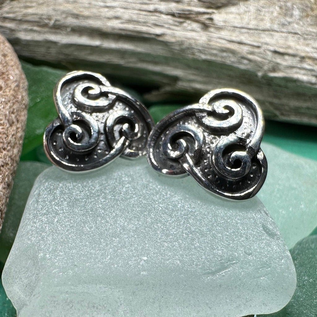 Ancient Gale Celtic Spiral Post Earrings | Post Earrings | Wiccan Center