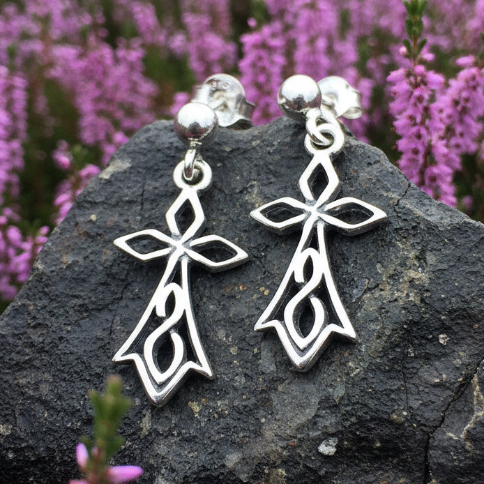 Sweet Celtic Cross Post Earrings | Post Earrings | Wiccan Center