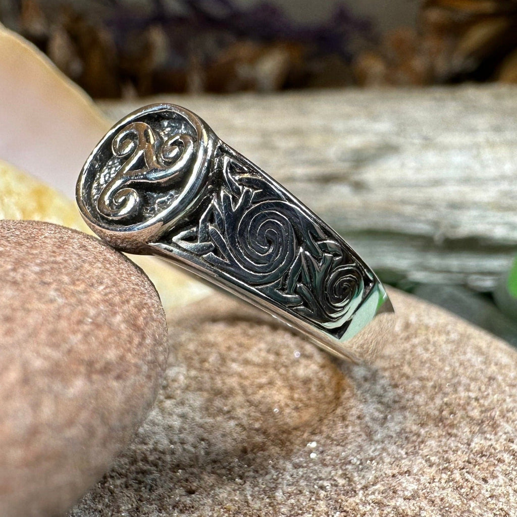 Reeve Celtic Triple Spiral Ring | Ring | Wiccan Center
