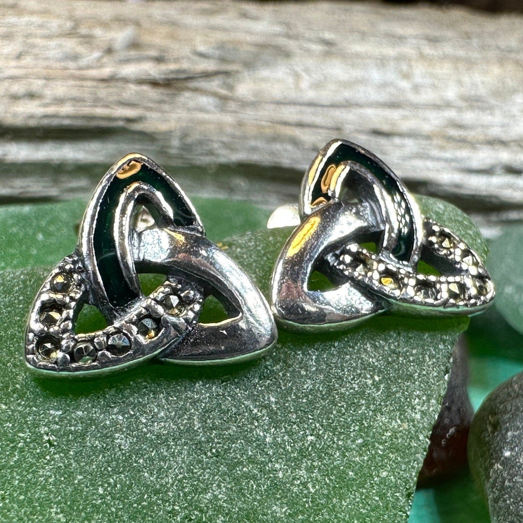 Chana Trinity Knot Post Earrings | Post Earrings | Wiccan Center