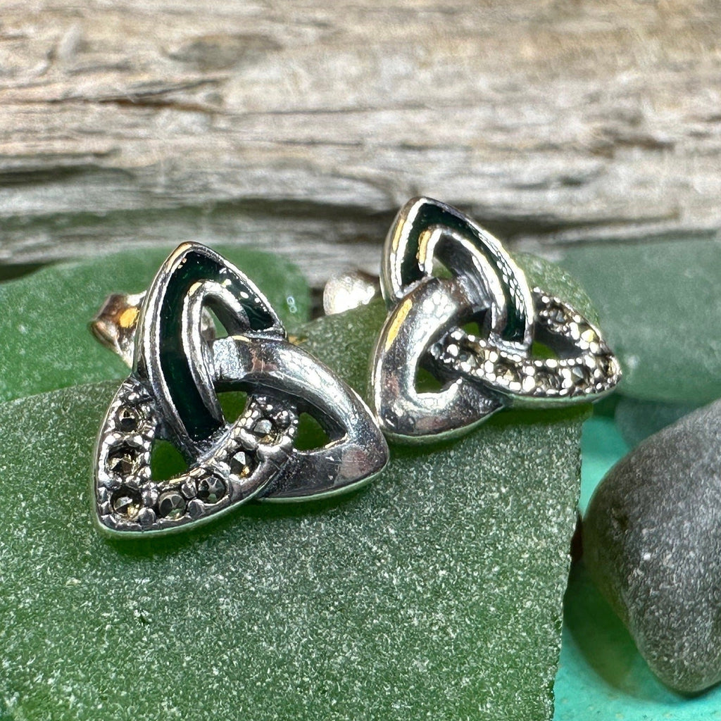 Chana Trinity Knot Post Earrings | Post Earrings | Wiccan Center