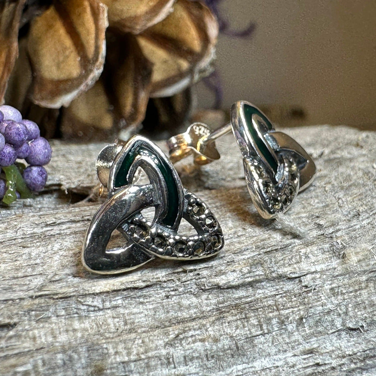 Chana Trinity Knot Post Earrings | Post Earrings | Wiccan Center