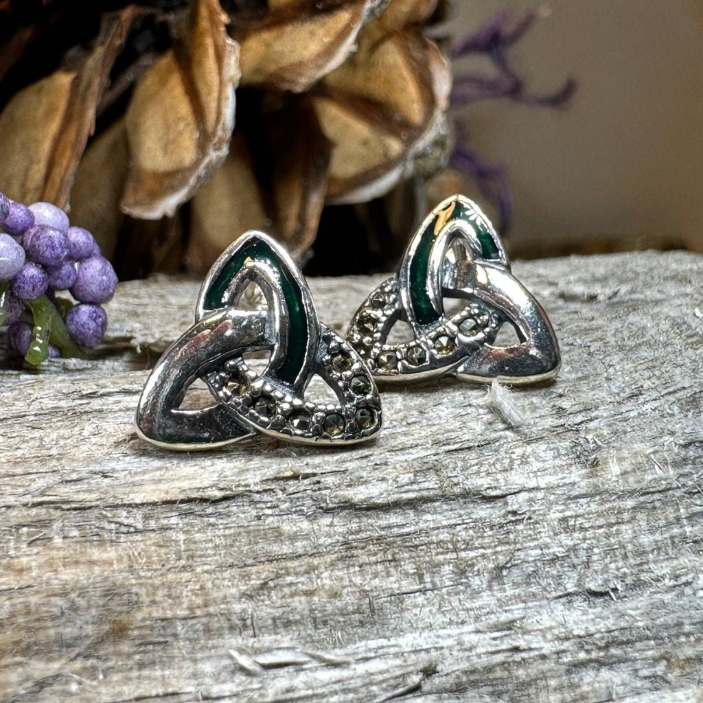 Chana Trinity Knot Post Earrings | Post Earrings | Wiccan Center