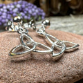 Avalina Trinity Knot Post Back Earrings | Post Earrings | Wiccan Center