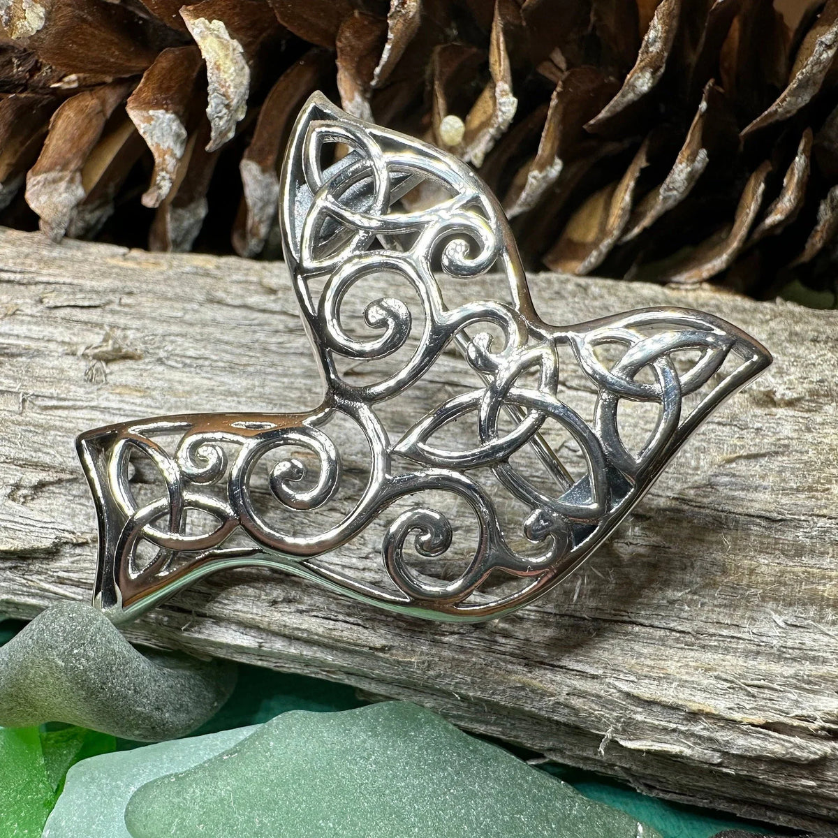 Iona Dove Trinity Knot Brooch | Brooch | Wiccan Center