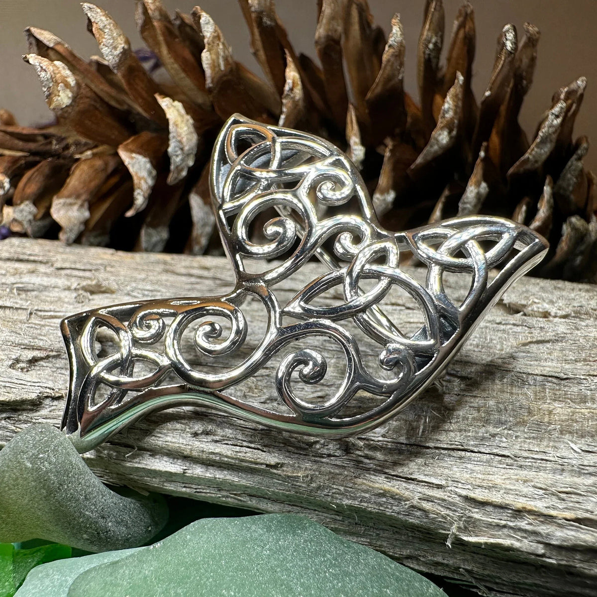 Iona Dove Trinity Knot Brooch | Brooch | Wiccan Center