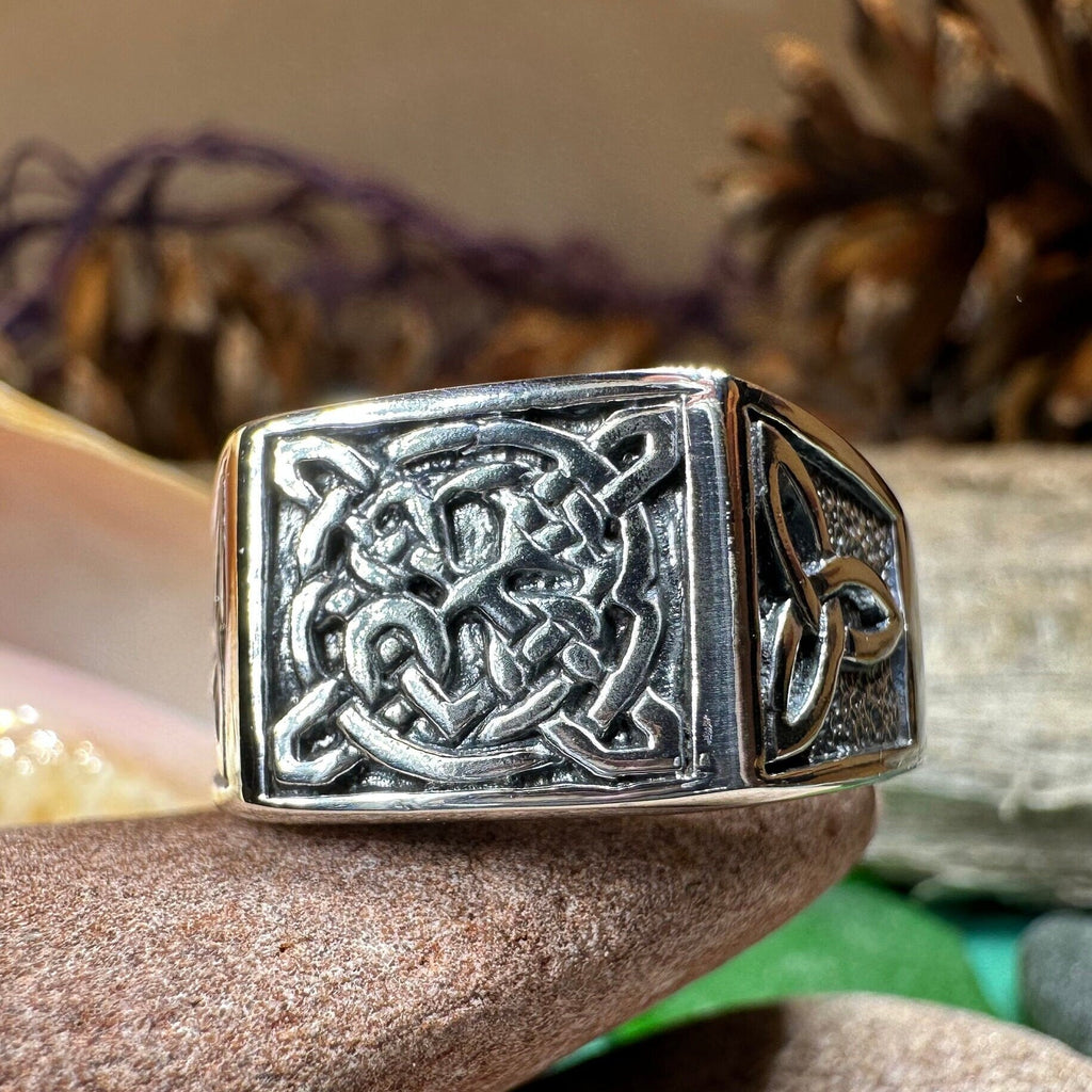 Orren Celtic Knot Ring in Sterling Silver | Ring | Wiccan Center