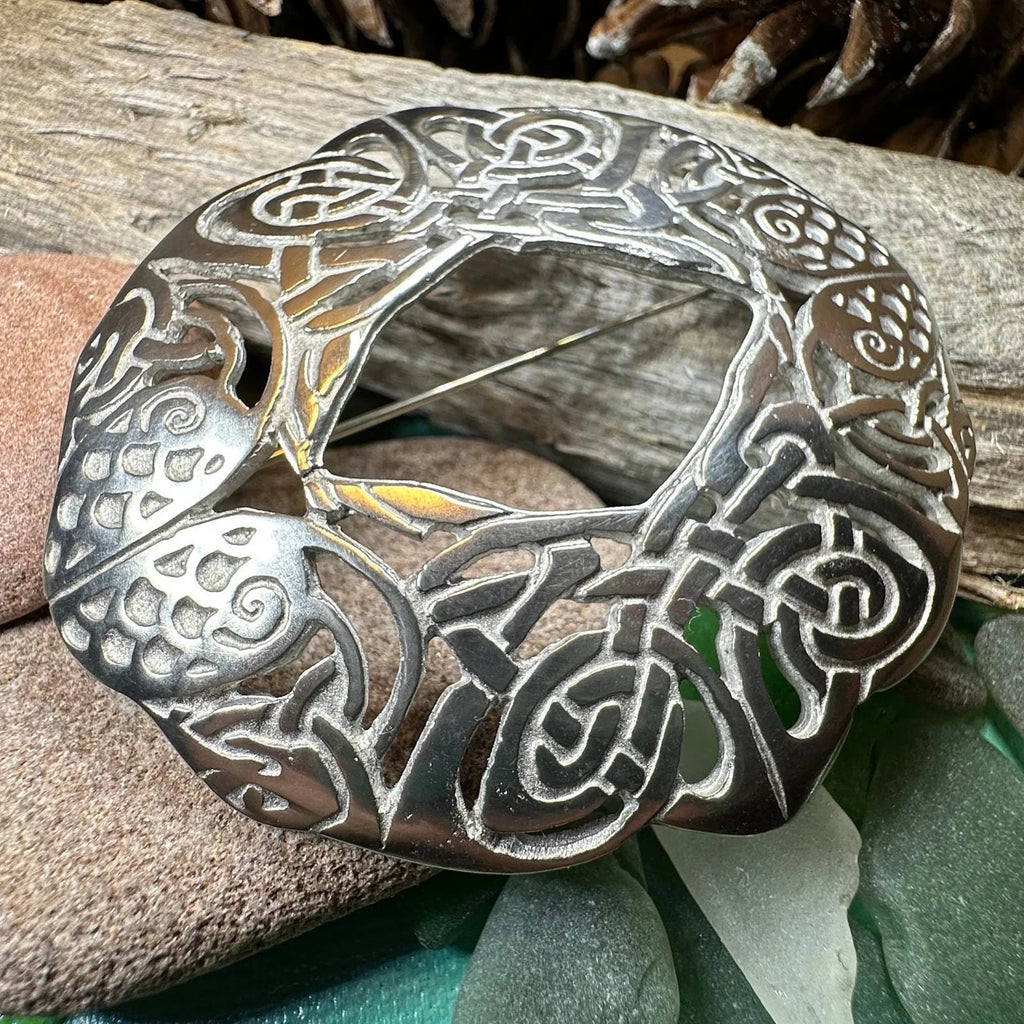 Large Celtic Birds Brooch - Handmade in Scotland | Brooch | Wiccan Center
