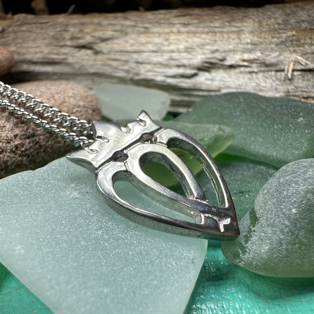 Two Hearts Luckenbooth Necklace - Handmade in Scotland | Pendant | Wiccan Center
