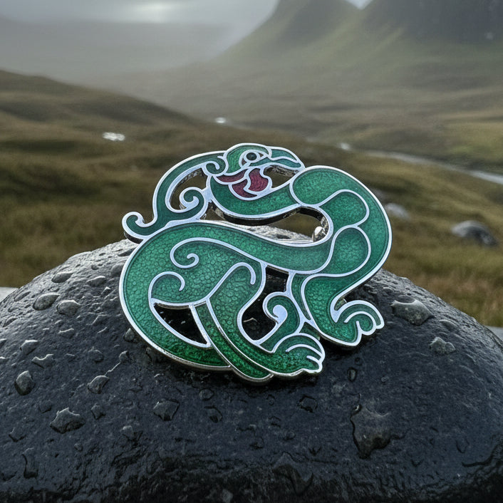 Unya Enamel Celtic Bird Brooch | Brooch | Wiccan Center