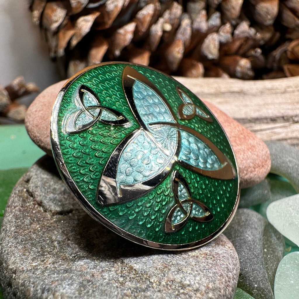 Celtic Four Trinity Knots Brooch | Brooch | Wiccan Center