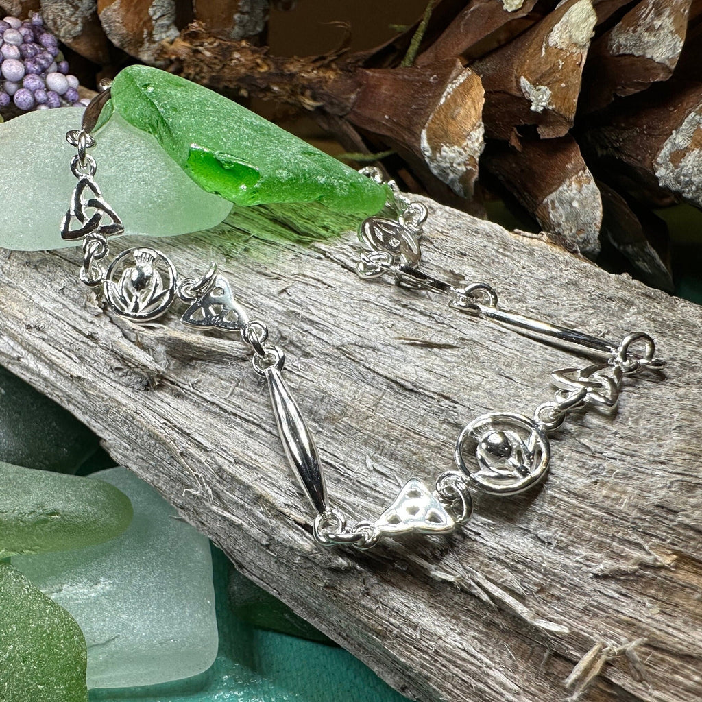 Tova Celtic Scottish Thistle Bracelet in Sterling Silver | Bracelet | Wiccan Center