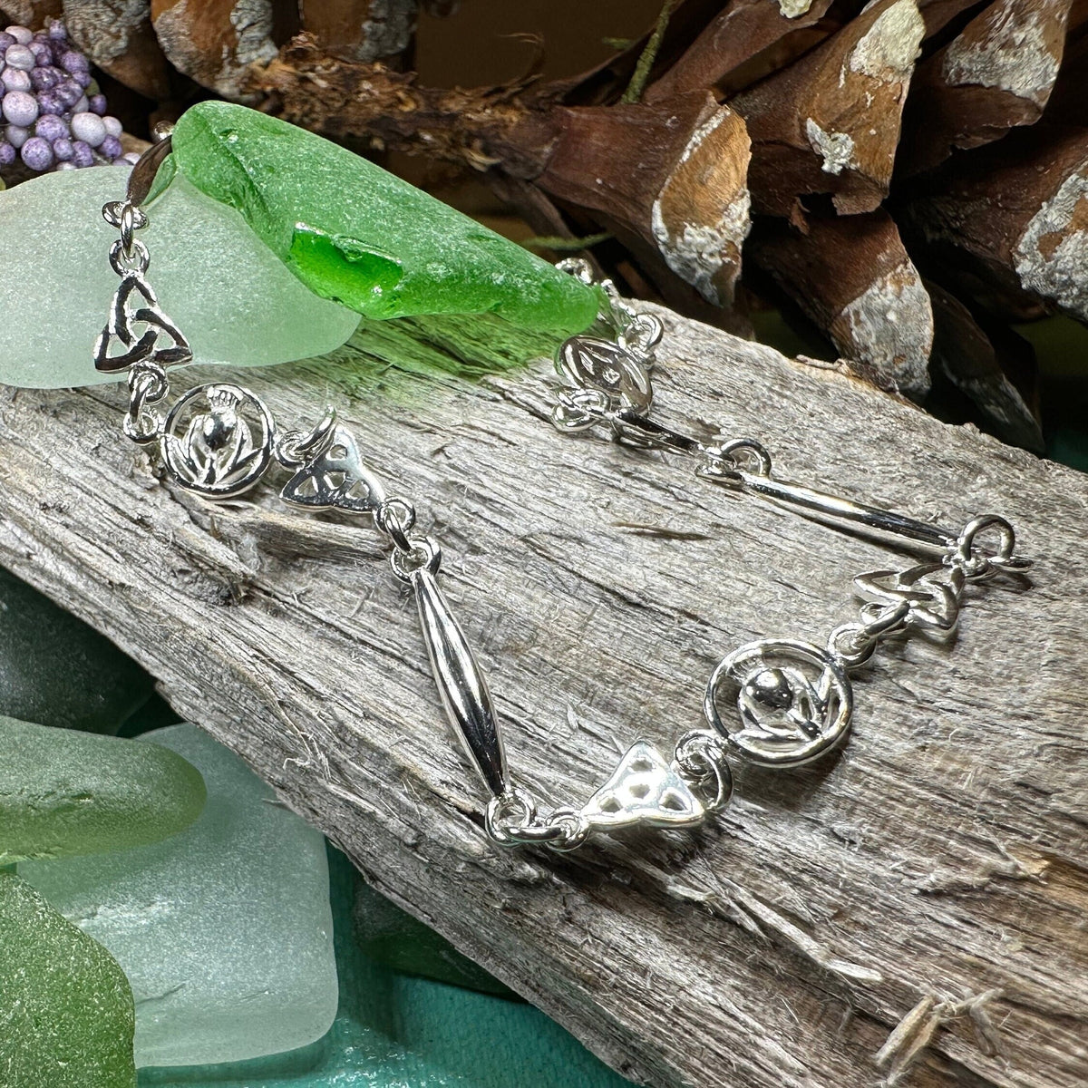 Tova Celtic Scottish Thistle Bracelet in Sterling Silver | Bracelet | Wiccan Center