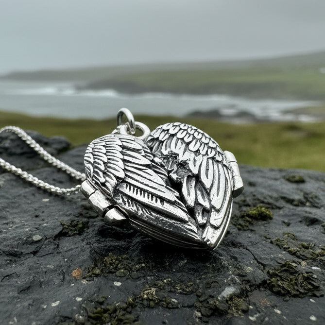 Clarity Angel Wings Locket | Pendant | Wiccan Center