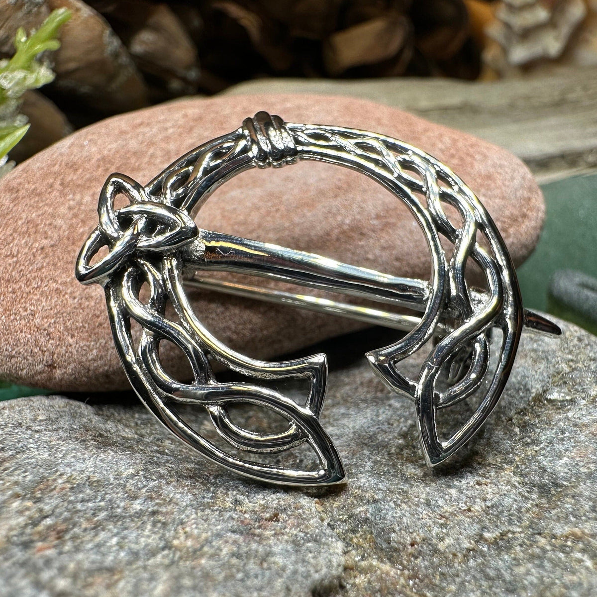 Ivermere Celtic Knot Tara Brooch in Sterling Silver | Brooch | Wiccan Center