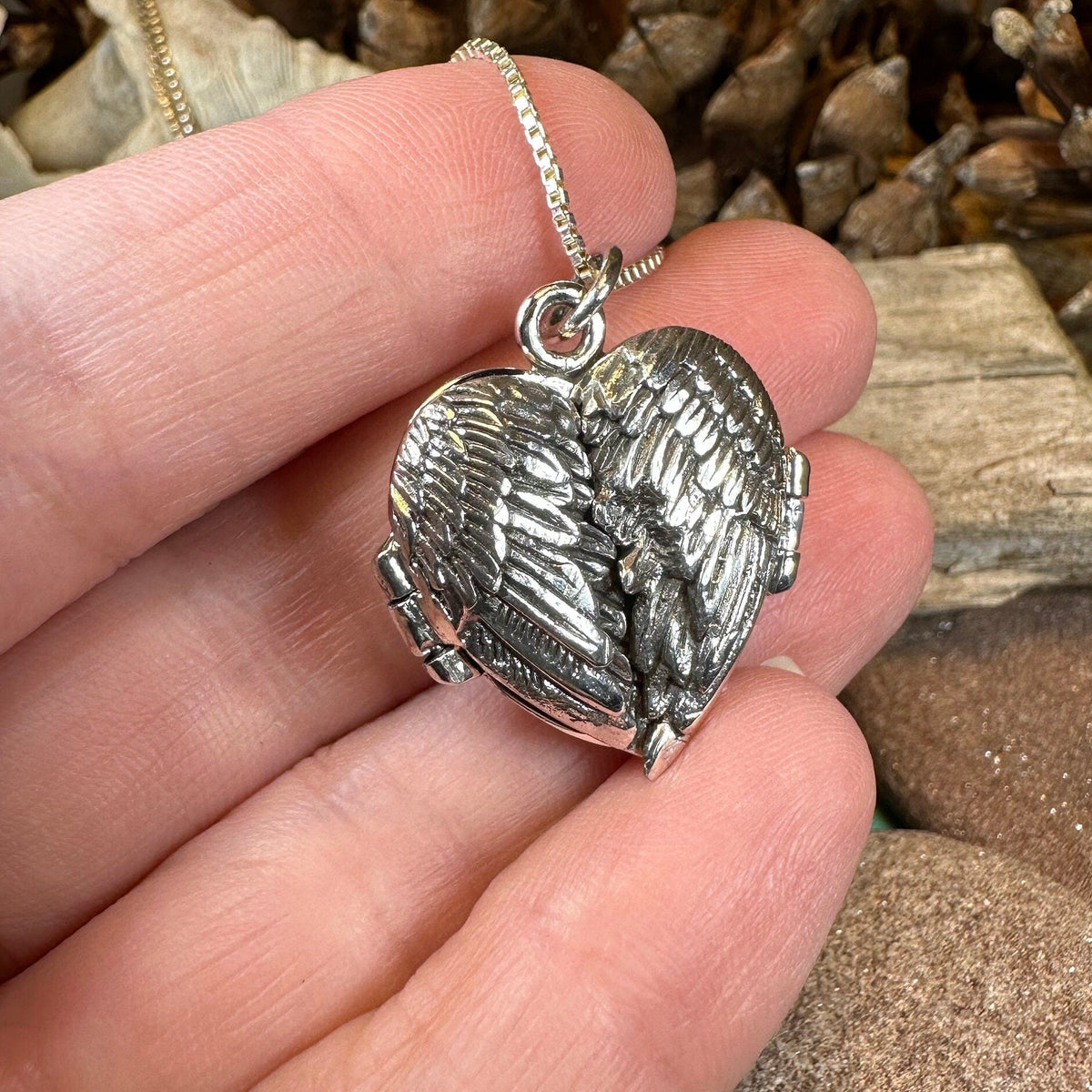 Clarity Angel Wings Locket | Pendant | Wiccan Center