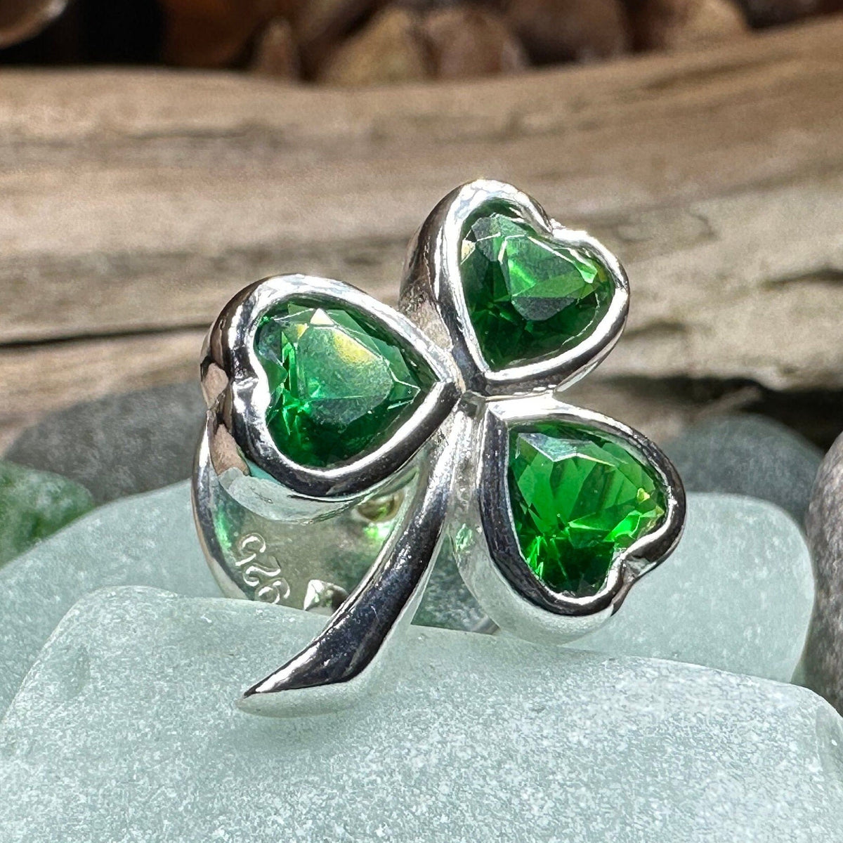 Irish Emerald Shamrock Lapel Pin | | Wiccan Center
