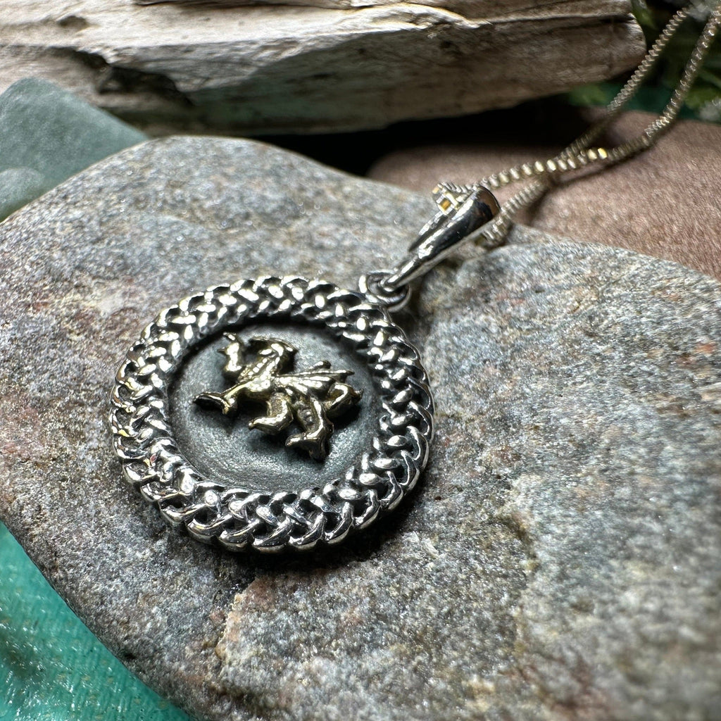 Welsh Dragon Celtic Necklace | Pendant | Wiccan Center