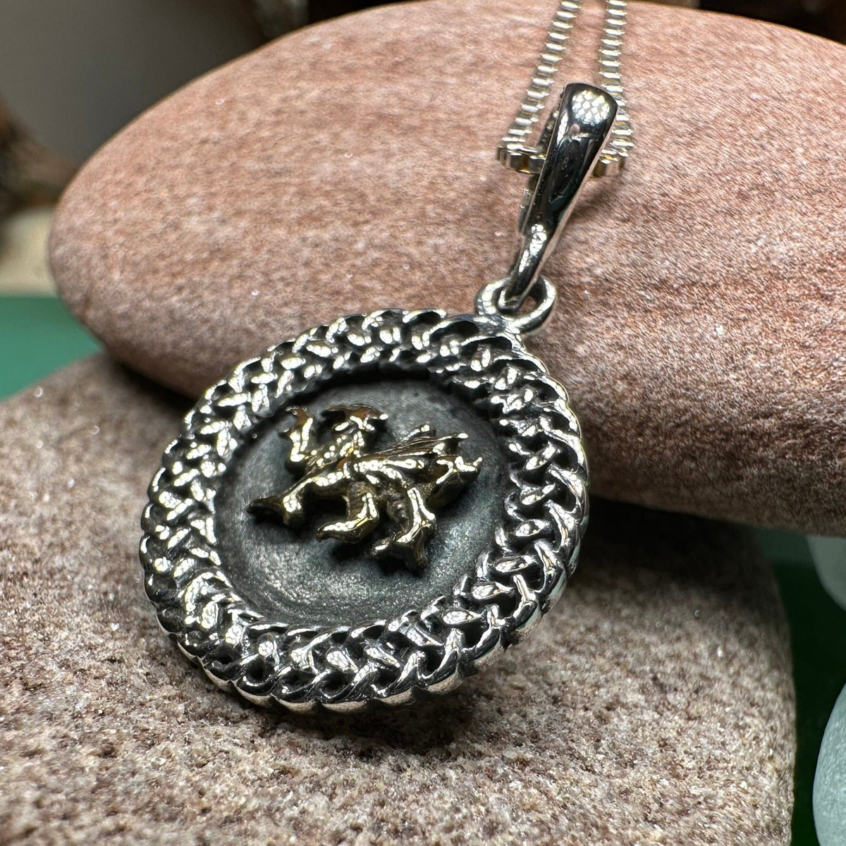 Welsh Dragon Celtic Necklace | Pendant | Wiccan Center