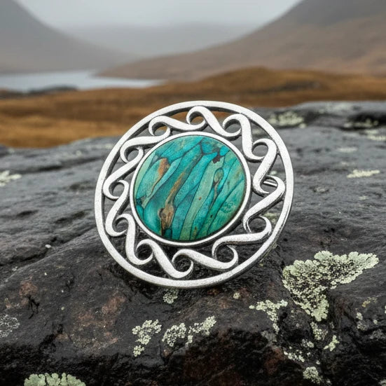 Heathergems Scottish Celtic Brooch - Handmade in Scotland | Brooch | Wiccan Center
