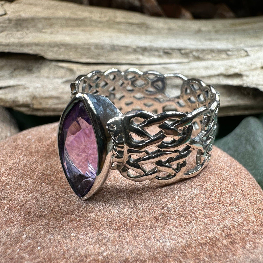 Nyvina Celtic Knot Amethyst Ring | Ring | Wiccan Center