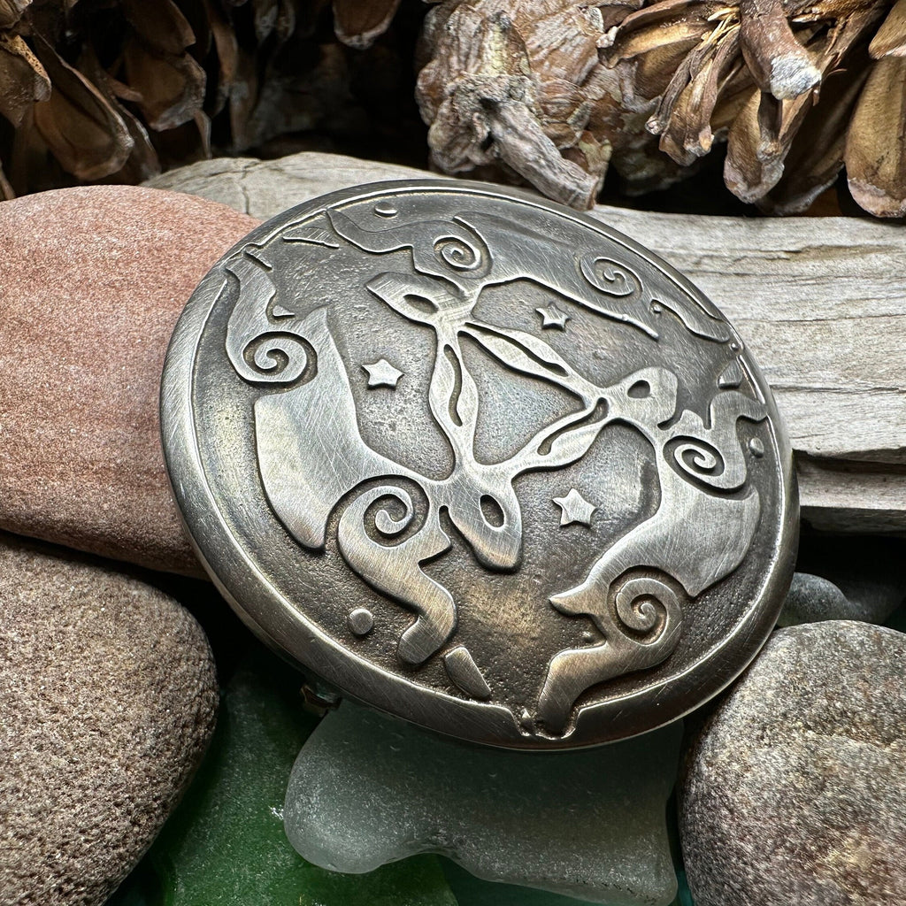 Celtic Triple Rabbit Brooch - Handmade in Scotland | Brooch | Wiccan Center