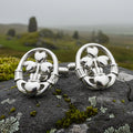 Tyrone Irish Claddagh Cufflinks in Sterling Silver | Cuff Links | Wiccan Center