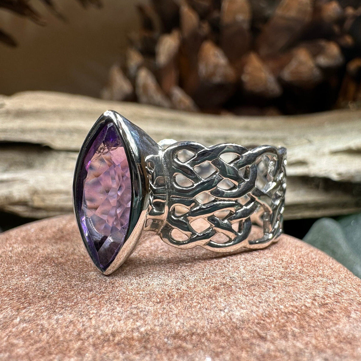 Nyvina Celtic Knot Amethyst Ring | Ring | Wiccan Center