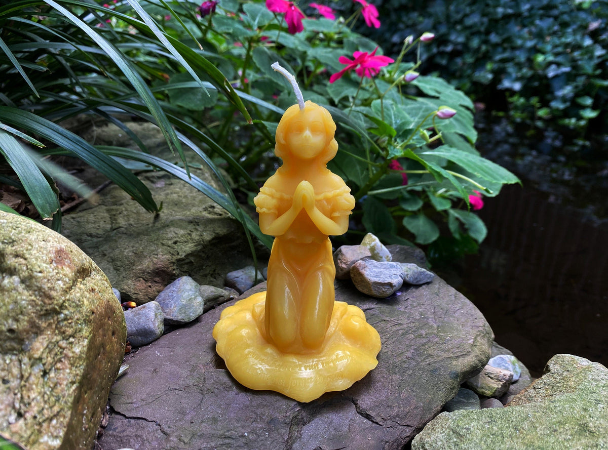 Praying Girl Beeswax Candle | Candles | Wiccan Center