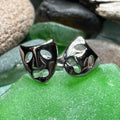 Theater Mask Stud Earrings | Post Earrings | Wiccan Center