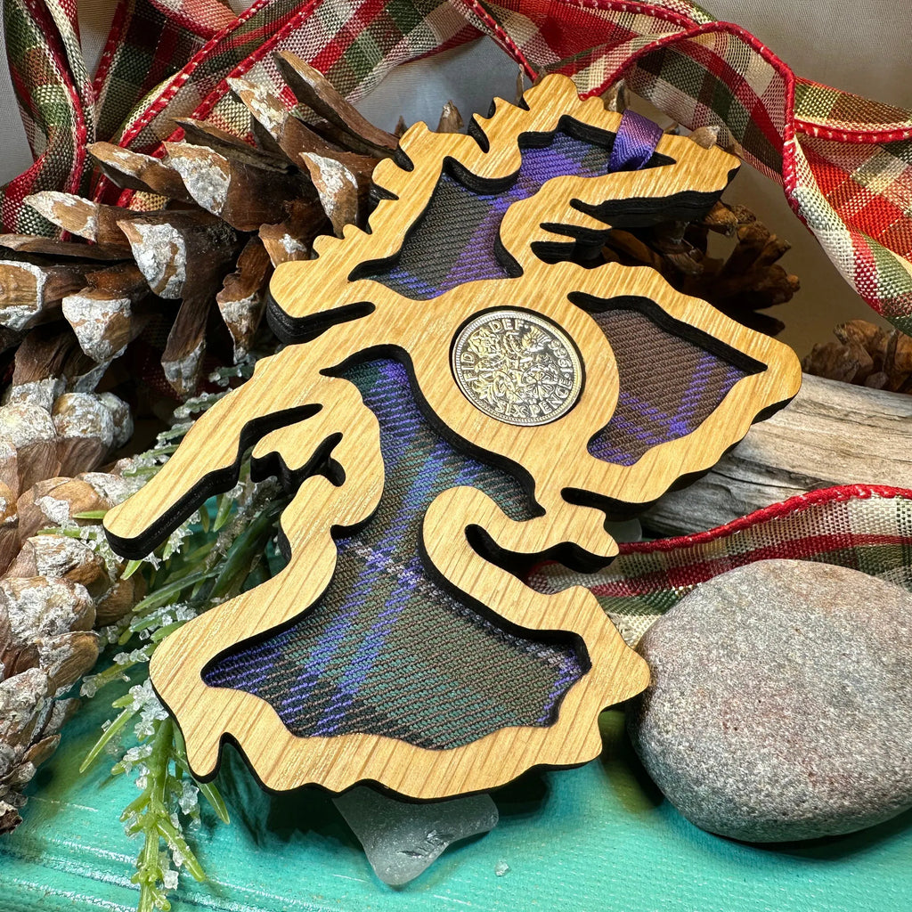 Scotland Map Lucky Sixpence Ornament | Gifts | Wiccan Center